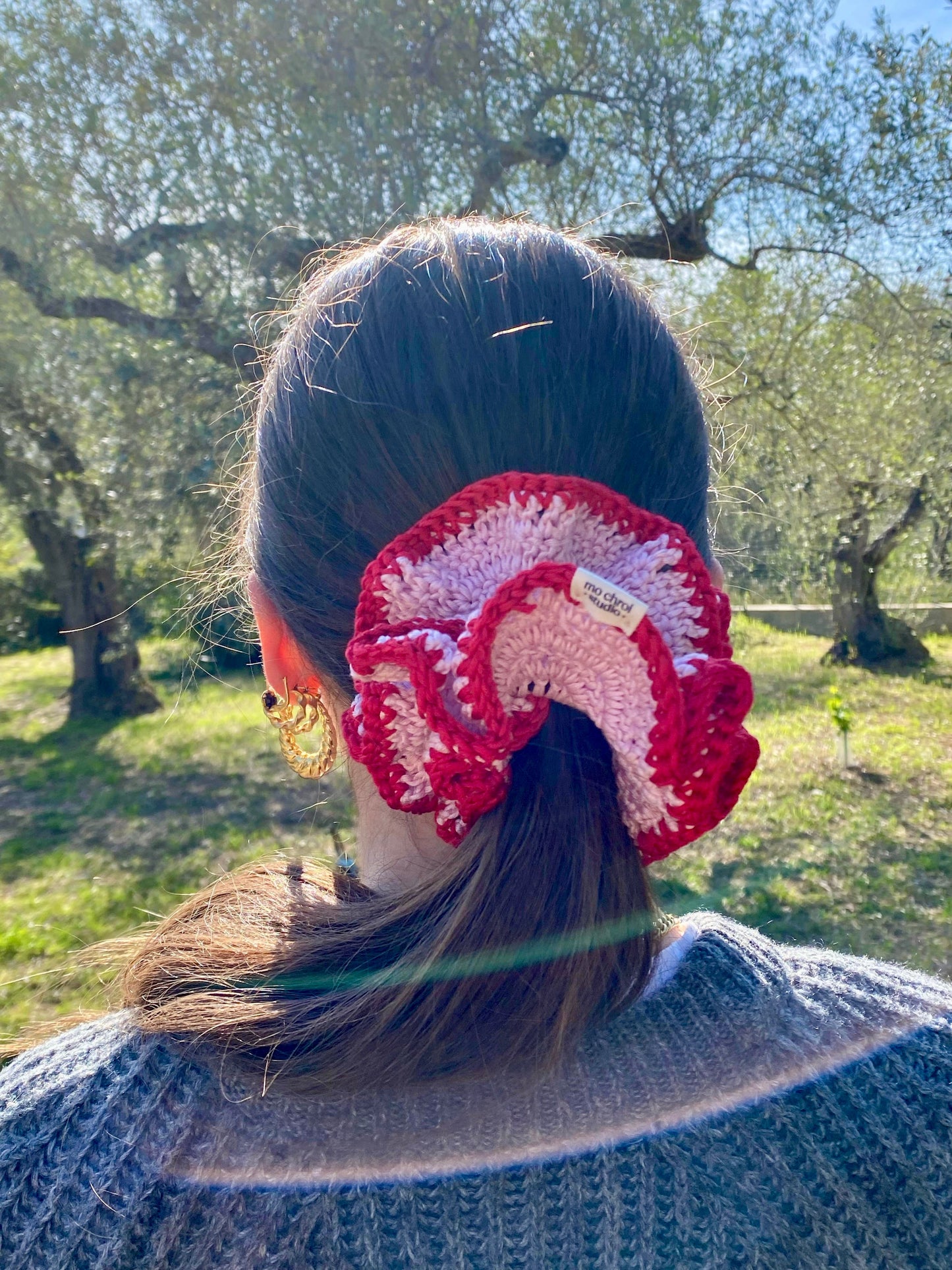 Maxi scrunchie in crochet