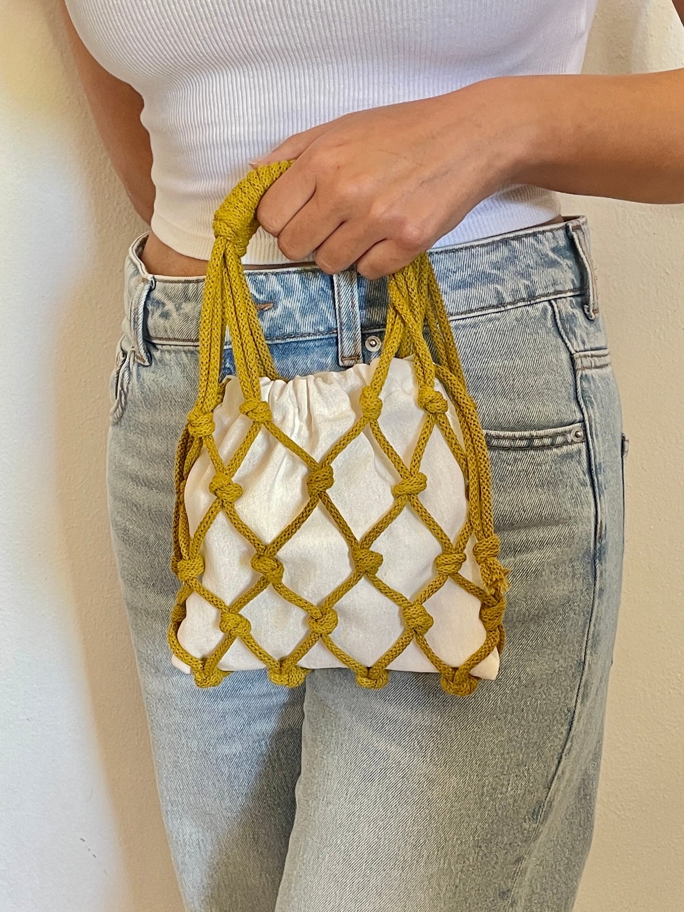 Borsa in macramè net bag