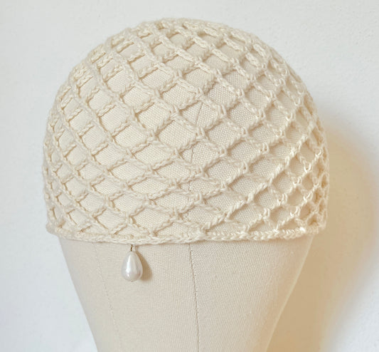 Copricapo/cuffietta a rete (Crochet mesh hat)